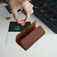 thumbnail image 4 of COSMOBETTY Guitar Pick Storage Box Bag Light Brown 1Set 6.10X4.72X0.12In, 4 of 8