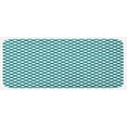thumbnail image 1 of Teal Kitchen Mat, Polka Dotted Pattern Traditional Style European Inspired and Vibrant Colored Image, Plush Decorative Kitchen Mat with Non Slip Backing, 47" X 19", Teal White, by Ambesonne, 1 of 1