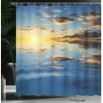 thumbnail image 3 of Ambesonne Mystic Shower Curtain, Tropical Vivid Scenery, 69"Wx70"L, Yellow Blue, 3 of 4