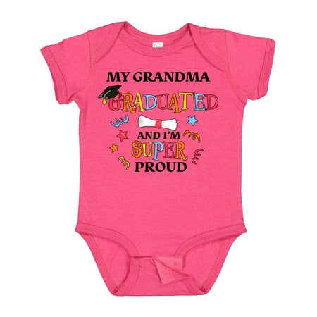 

Inktastic My Grandma Graduated and I m Super Proud Boys or Girls Baby Bodysuit