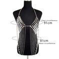 thumbnail image 2 of Cadena corporal sexy para mujer, sujetador de bikini, cuello halter, espalda descubierta, cadena de lentejuelas, accesorios de playa, joyería para mujer, 2 of 5
