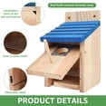 thumbnail image 3 of Austok Bird Houses for Outside Bluebird Houses Wooden Outdoor Birdhouse with 1-1/2 inch Entrance Hole Easy to Install for Wren Bluebirds Finches Swallows, 3 of 9