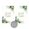 Lush Greenery Wedding Table Numbers / 28 Wedding Table Number Cards ...
