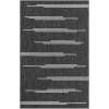 thumbnail image 2 of Unique Loom Outdoor Modern Collection Area Rug - Miranda (5' 3" x 8' Rectangle Black and White), 2 of 6