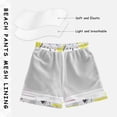 thumbnail image 3 of FORMRS Boys Swim Trunks Quick Dry Mesh Liner Boardshorts Sizes XS-XL, Pink Simple Shapes, 3 of 7