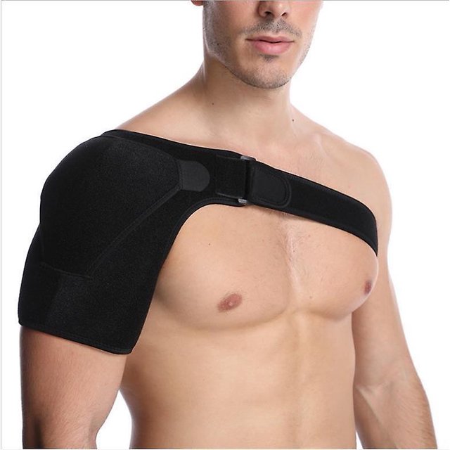 Hombreras, hombreras de neopreno Soporte para lesiones del manguito rotador Prevención y recuperación de dislocaciones de articulaciones Talla única ajustable para adaptarse a la izquierda o