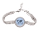 thumbnail image 1 of Pulsera de tobillera de cadena de tenis Mapa del mundo joyería de diamantes, 1 of 3
