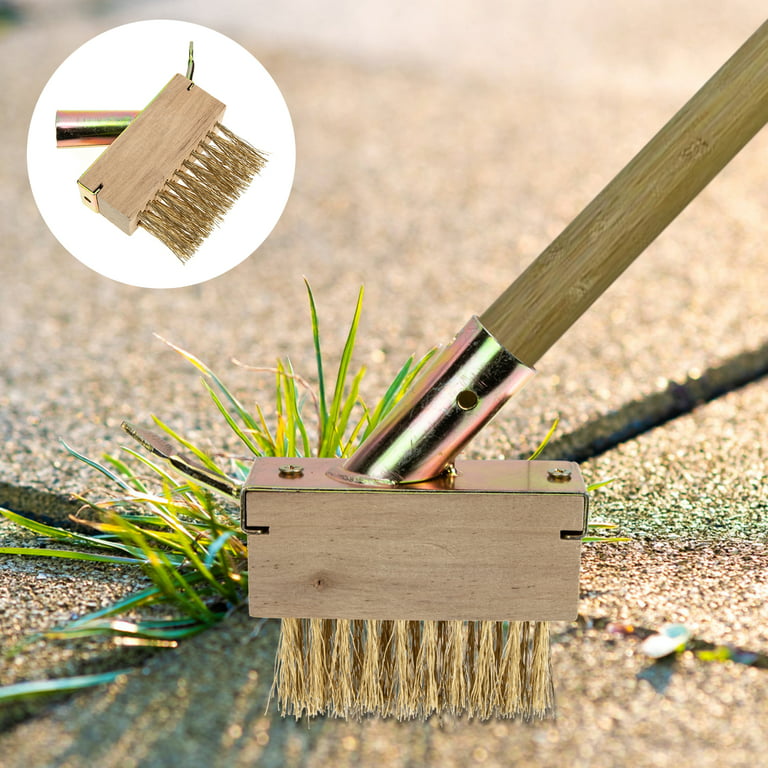 Hemoton Brush Weed Remover Tool Cleaning Weeding Moss Garden Wire Removal  Yard Tools Patio Scrubber Outdoor Paving Paver Deck