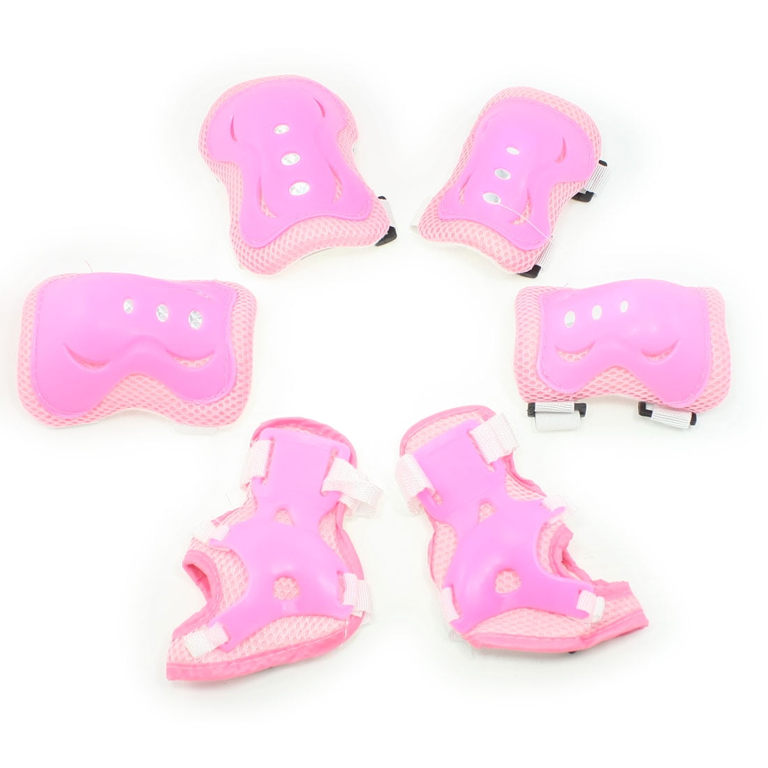 Detachable Skateboarding Safety Gear Set Palm Wrist Guard Elbow Knee Pads for Children by Unique-Bargains