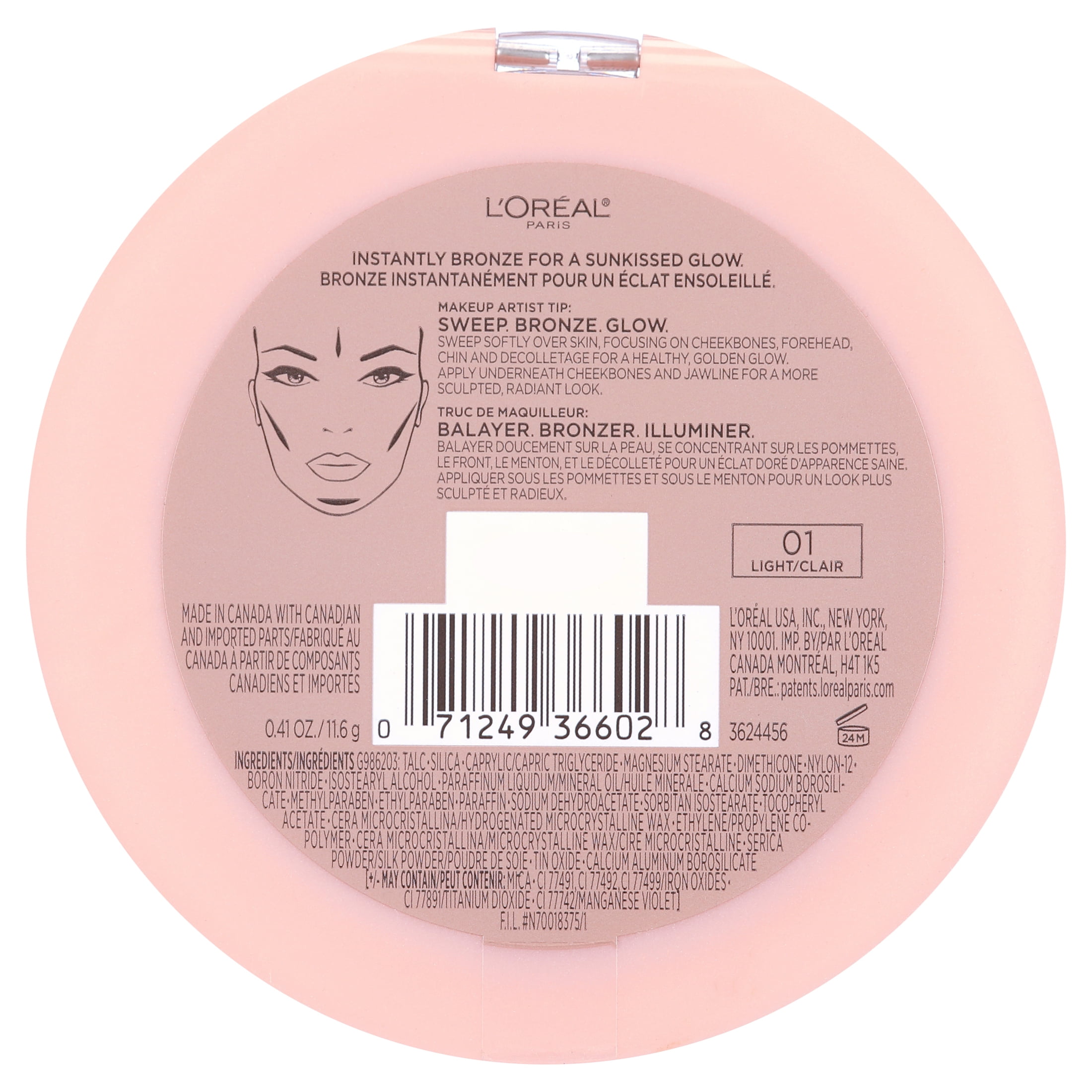 L'Oreal Paris True Match Lumi Bronze It, Light, 0.41 fl oz