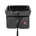 thumbnail image 3 of Black Ceramic Stoneware Electric 2-in-1 Tart Wax Oil Candle Warmer (1 Black Marble), 3 of 3