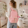 thumbnail image 6 of Black Backpack School Backpacks for Them Teens Cute Bow Middle High School Bookbag Large Capacity Lightweight Waterproof Daypack for Students, 6 of 7