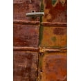 thumbnail image 2 of Susan Vizvary Photography 13x18 Gold Ornate Wood Framed with Double Matting Museum Art Print Titled - Vintage Rusted Car Door with Handle, 2 of 4