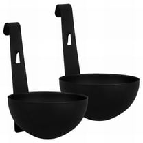 2 Pcs Egg Poacher Stainless Steel Poached Egg Cooker, Hangable Poached Egg Cups for Easy Cooking, Poached Egg Pan for Making Soft Boiled Eggs Home Kitchen Restaurants Use(Black,2.9x2.9x4.1")