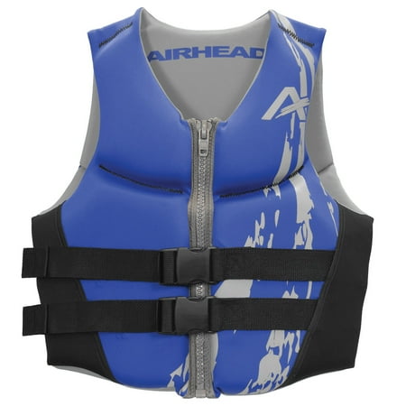 Xxl Life Jackets - Airhead Swoosh Neolite 90+ Lb Blue Adult XXL Life Vest Jacket | 10076-12-B-BL