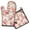 Pink Bichon Frise, variant on Pink Cute Dachshund Dog and Love Heart Kitchen Oven Mitt and Pot Holder Sets 4 Pcs for Baking, Cooking and Grilling, Heat Resistant Up To 392 °F