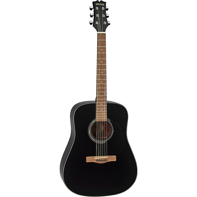 Mitchell D120 Dreadnought Acoustic Guitar Black Walmart
