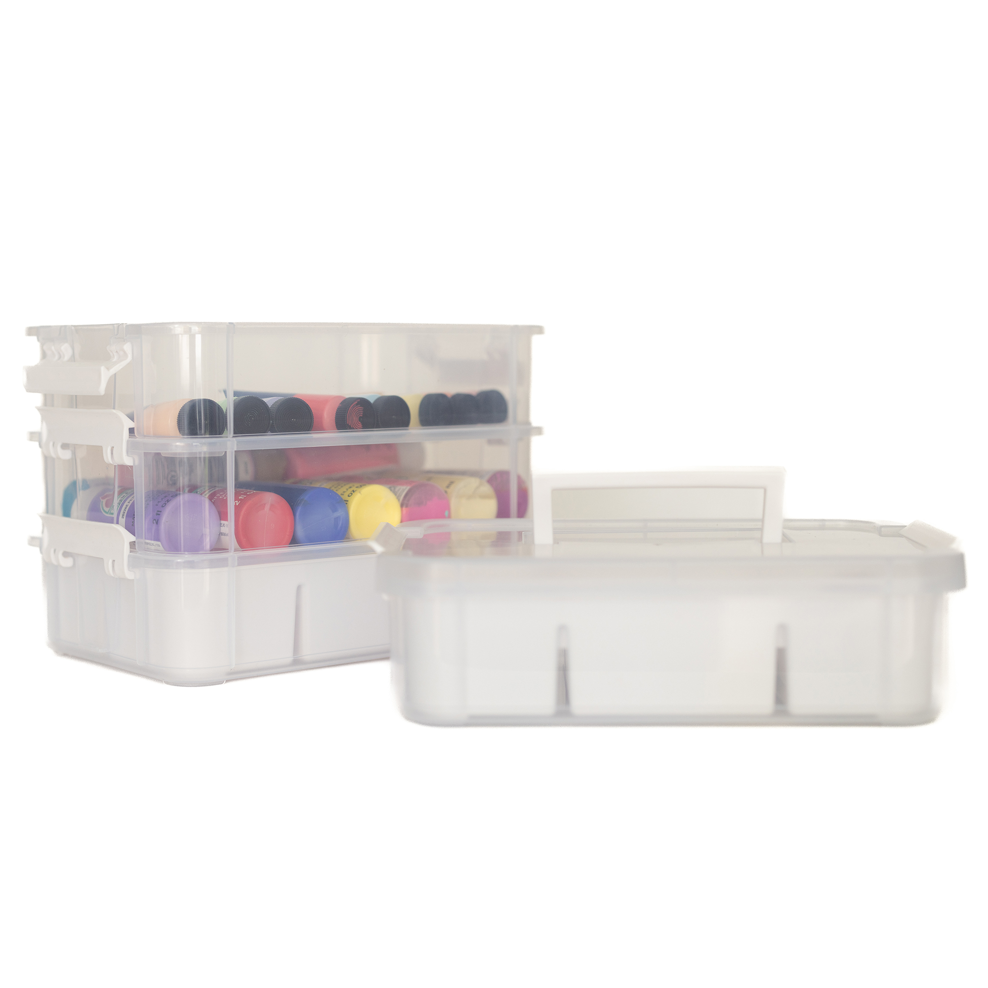 Everything Mary 4-Tier Clear Stackable Craft Organizer photo 4
