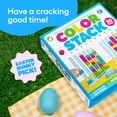 thumbnail image 3 of Color Stack, Color Matching Puzzle Game for Families, Easter Basket Stuffers,  Includes 2 Stack Racks, 50 Challenge Cards, 80 Rings by What Do You Meme?, 3 of 8