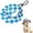 Sky Blue M, variant on Adjustable Pet Sun Hat for Small Dogs and Cats, Breathable Bucket Hat with Ear Holes and Chin Strap, for Outdoor Walks, Hiking, and Summer Travel Protection (Red, Medium)