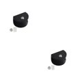 thumbnail image 2 of Soporte de pared Cateissary 10pcs set antideslizante Dispositivo de elevación Asiento semicírculo negro M, 2 of 6