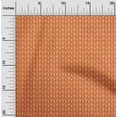 thumbnail image 1 of oneOone Georgette Viscose Orange Fabric Geometric Bandhani Dress Material Fabric Print Fabric By The Yard 42 Inch Wide, 1 of 4