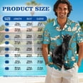 thumbnail image 4 of Psesaysky Black Cat Art Floral Print Mens Shorts Sleeve Shirt &Womens Sleeveless Flowy Tunic Dress Couples Matching Hawaiian Luau Outfit His and Her Topical Shirts or Dresses Pockets, 4 of 7