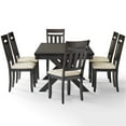 thumbnail image 4 of Crosley Furniture Hayden Wood 7 Piece Butterfly Leaf Trestle Dining Set in Slate, 4 of 19
