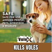 MoleX Mole Killer Bait Pellets for Moles – Poison Free, Pet and Wildlife Safe | Outdoor Use Pellets | 8 oz. Bag - 620204-6D