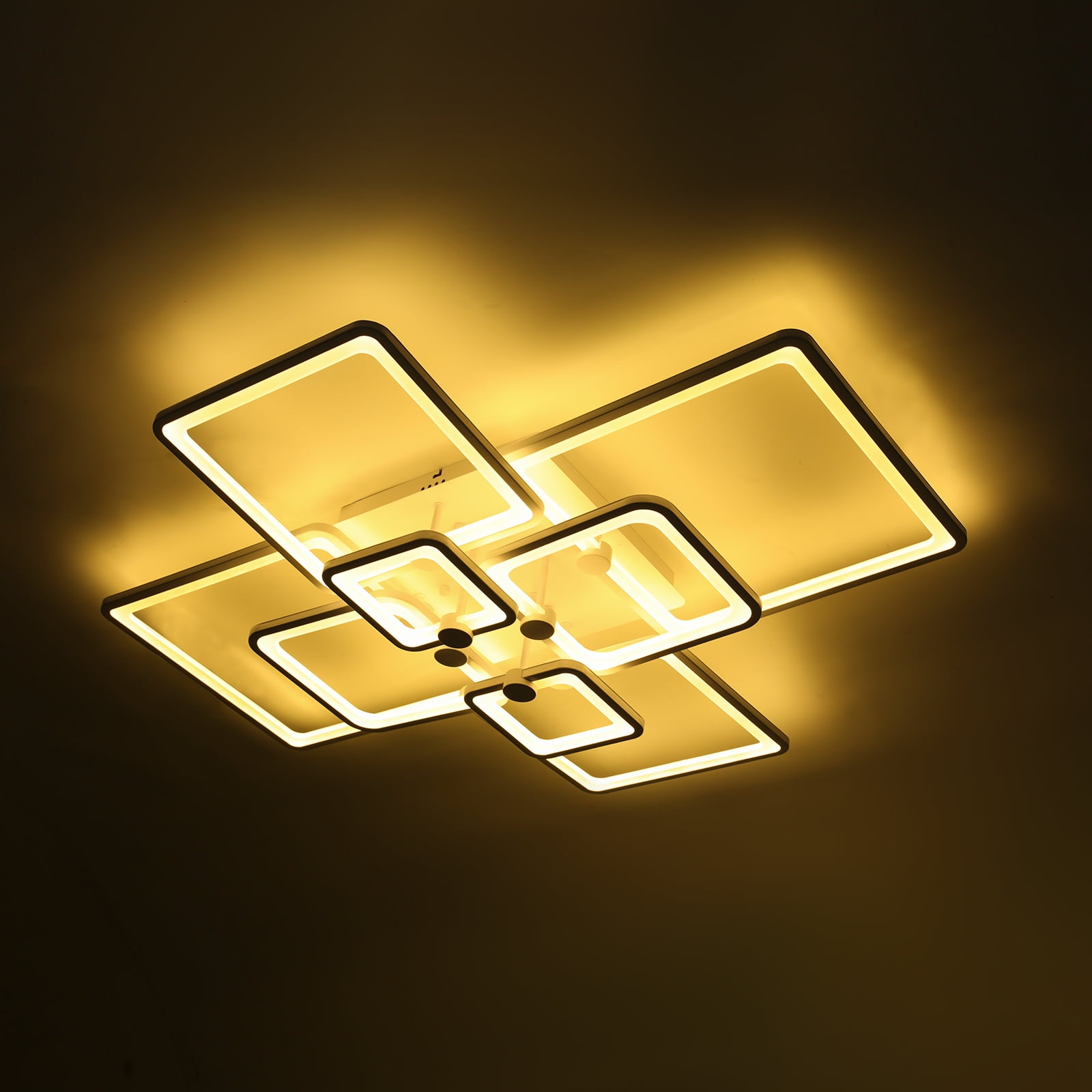 LED Ceiling Light with Remote Control, 8-Head Ceiling Light, Dimming Ceiling Light Fixture