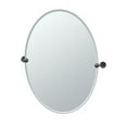thumbnail image 2 of Gatco Latitude II 26.5" Frameless Oval Mirror Matte Black, 2 of 3