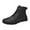Black, variant on jsaierl Men's Casual High-top Leather Shoes Warm Short Boots, Trendy Men's Shoes