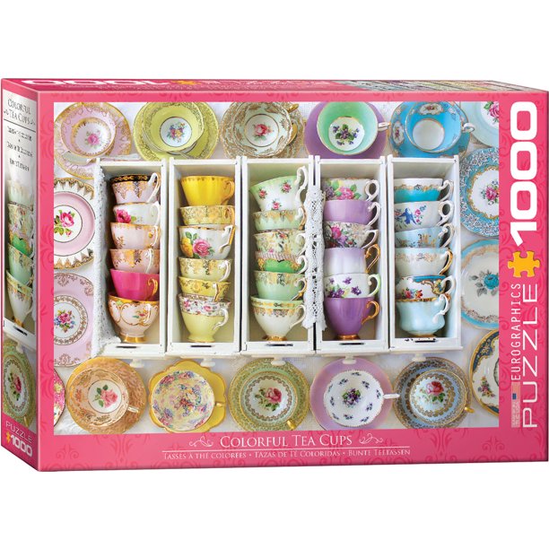 Colorful Tea Cups 1000Piece Puzzle