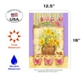 thumbnail image 3 of Toland Home Garden Daffodil Basket Flowers Flower Flag Double Sided 12x18 Inch, 3 of 5