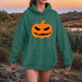 thumbnail image 5 of Towmus Women Cute Pattern Hoodie Girl Halloween Pumpkin Face Personalized Cartoon Sweatshirt Long Sleeve Harajuku Streetwear, 5 of 6