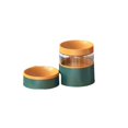 thumbnail image 1 of Greeniant Alimentador automático Universal para mascotas de gran capacidad, dispensador de alimentos con protección para el cuello, cuenco de agua, Suministros para gatos Amarillo verde Greeniant PT004464-01, 1 of 6