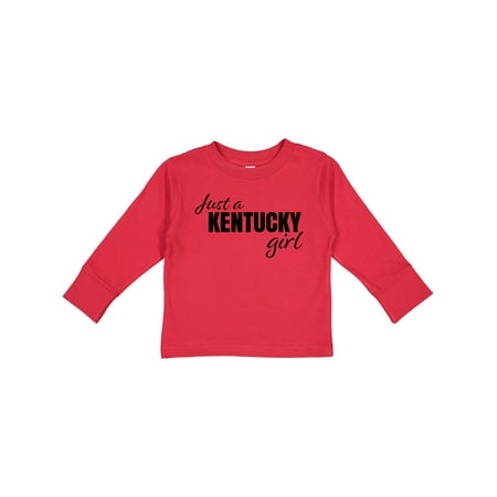 

Inktastic Just a Kentucky Girl Born and Raised Gift Toddler Toddler Girl Long Sleeve T-Shirt