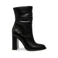 thumbnail image 4 of Steve Madden Vector VECT01S1 Bootie Women 8 Black Leather Mid-Calf Boot JOBB1231, 4 of 5