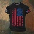 thumbnail image 2 of CONZONE 250Th Anniversary Usa Mens T-Shirts Short Sleeve 4Th Of July T Shirts for Men Casual Crew Neck Patriotic Usa Flag Graphic Lightweight Tees Soft Cozy Athletic Tops, 2 of 4