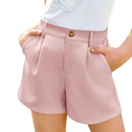 JLMSPLWG Pink Gym Shorts Jeans Low Rise Girls Gym Clothes Teen Girls Cute Clothes Pink 11-12 Years