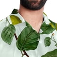 thumbnail image 5 of pear Men's Short Sleeve Button Down Casual Poplin Shirts for Summer Beach, Printed Design - Unisex, 5 of 6