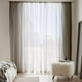 thumbnail image 4 of Bouclair Rideau Transparent Carla Blanc 52x96 Po (132x244 cm), 4 of 7