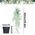 thumbnail image 3 of Grayish White Datura Potted Plant | Oimcto Artificial Hanging Vine Plant with Pot Potted Trailing Greenery for Indoor Wall & Room Decor, 3 of 4