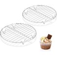 thumbnail image 1 of HaWare Grille de Refroidissement Ronde, Acier Inoxydable pour Cuisson à la Vapeur, Ensemble de 2, Multi-Usage pour Autocuiseur, Marmite, Moule à Gâteau Rond, Compatible Four et Lave-Vaisselle (7,5 Pouces), 1 of 7