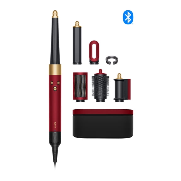 Restored Premium Dyson Airwrap i.d.™ multi-styler Straight+Wavy | Red Velvet/Gold (Refurbished)