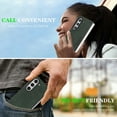 thumbnail image 4 of Magnetic Case for Samsung Galaxy Z Fold 7, Wireless Charging, Magnetic Car Mount Support, PU Leather Slim Flexible Bumper Protective Cover Skin-Feel Microfiber for Samsung Galaxy Z Fold 7, Green, 4 of 8