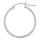 thumbnail image 2 of Arete De Plata 925 Para Mujer Con Diamantado Panal De 20mm, 2 of 5