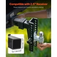 thumbnail image 3 of VEVOR Adjustable Trailer Hitch 2.5" Receiver 10" Drop Tri-Ball Hitch 22000 lbs, 3 of 9