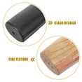thumbnail image 3 of Hammer Handle Oval Eye Wooden Handle Smooth Handle Replacement Hammer Accessory for 800g Hammer, 3 of 8