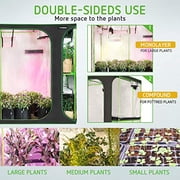 VIVOSUN D325 2-in-1 3x2 Grow Tent, 36x24x53 High Reflective Mylar with Multi-Chamber and Floor Tray for Hydroponic Indoor Plant